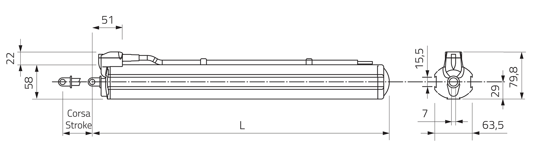 Mingardi window motor